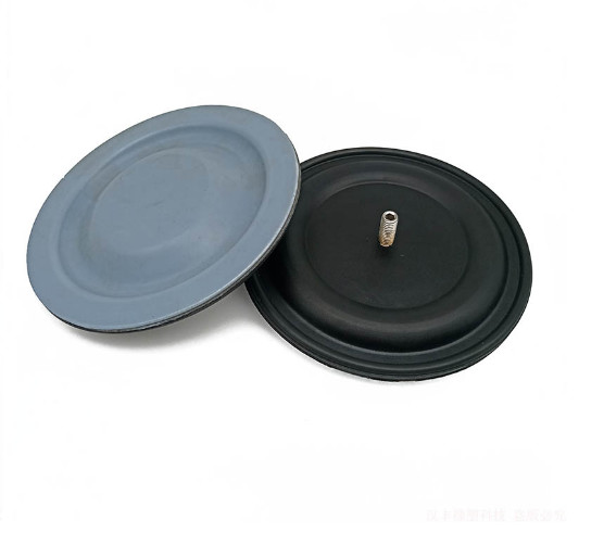 Black NBR PTFE Rubber Diaphragm For Metering Equipment Alkali Resistance