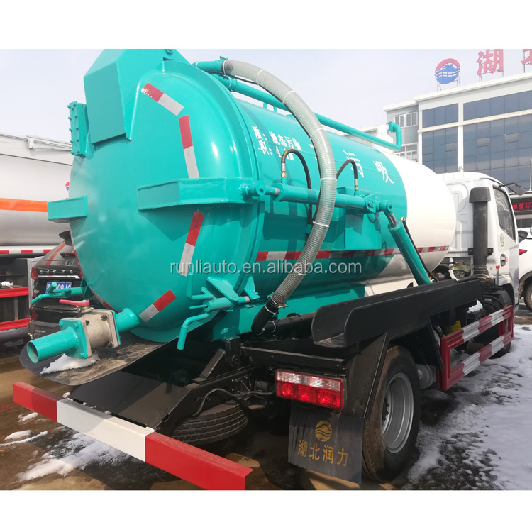 Dongfeng Used Vacuum Sewage Truck 4x2 Suction Truck Euro 4 Diesel Fuel Type