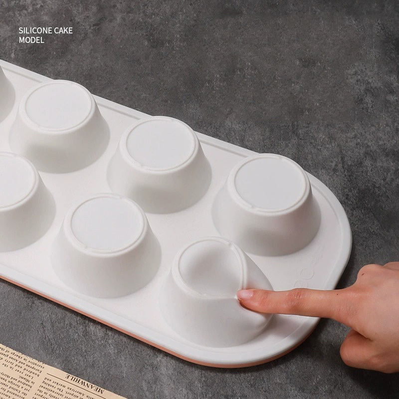Silicone Baking Pan Set - 6PCS Stackable Non-Stick Bakeware Set With Grips & Metal Reinforced Frame: Round Cake Pan, Square Baking Pan, Bread Loaf Pan
