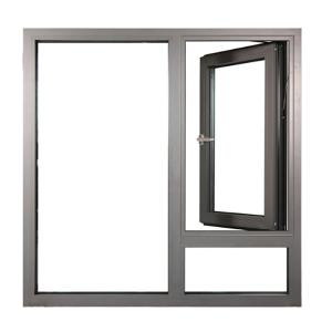 Folding Screen Windproof Aluminum Double Glazed Flush Casement Windows