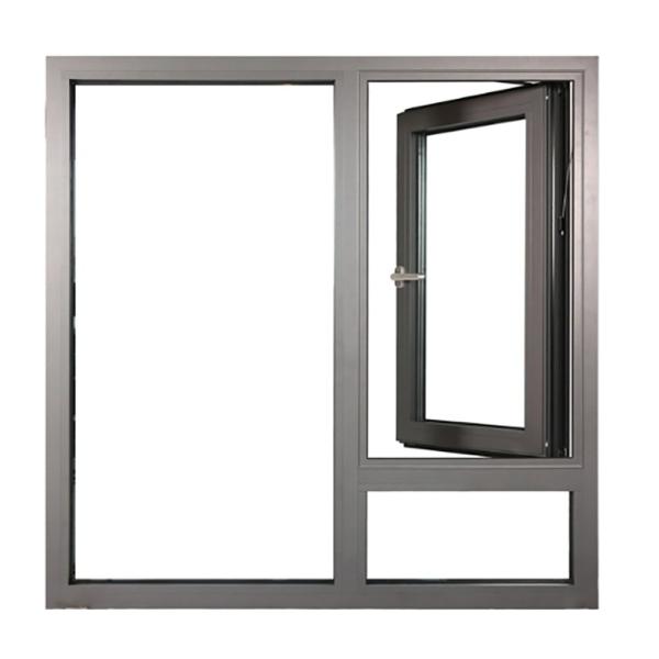 Quality Folding Screen Windproof Aluminum Double Glazed Flush Casement Windows for sale