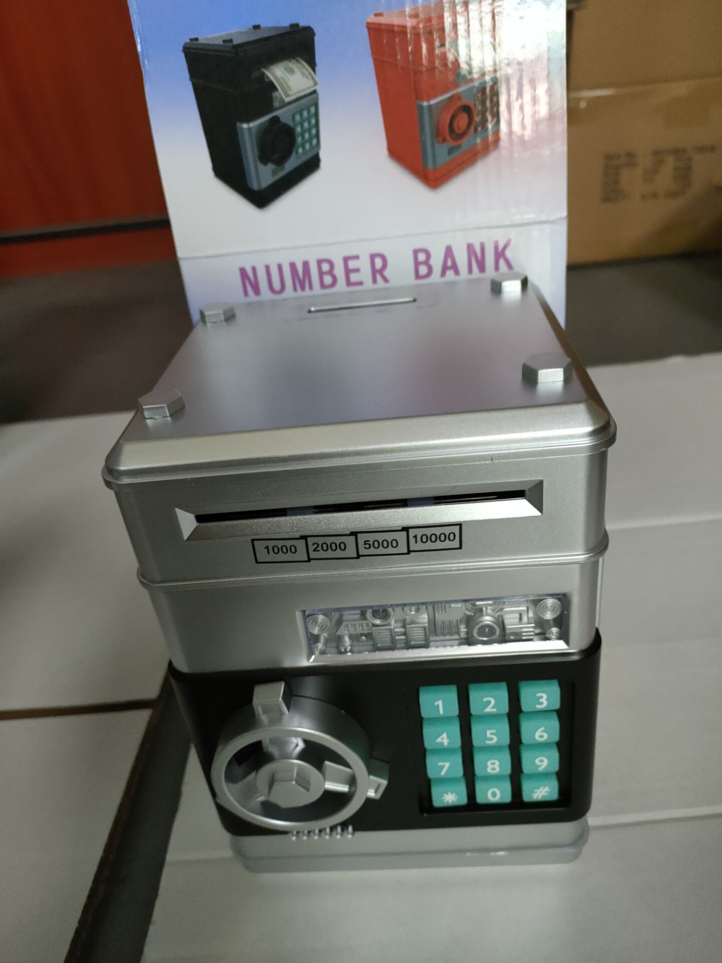 300g 2 Color Password Protected Piggy Bank For Kids Stock Coin
