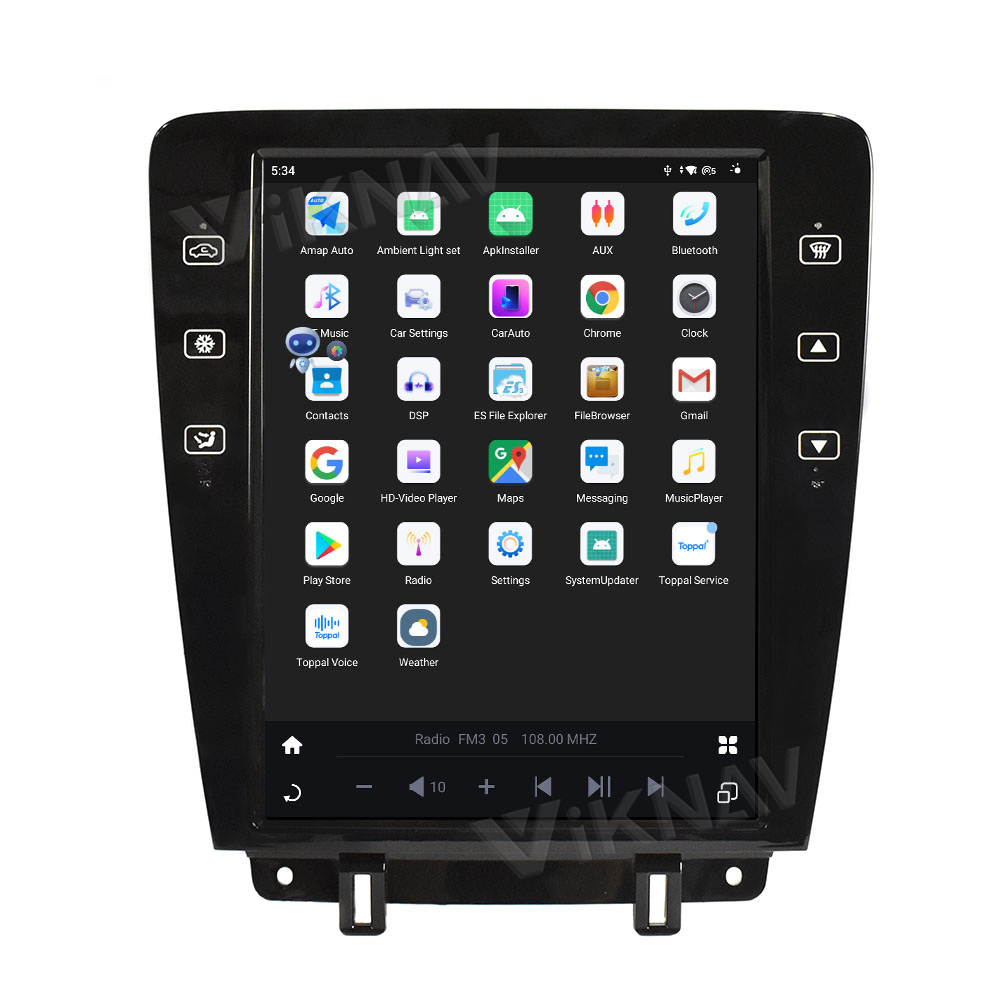 Viknav Car Radio For Ford Mustang (2009-2013) 12.1 inch Touch Screen Android Multimedia Player Head unit
