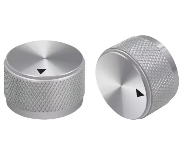 Silver Aluminum Alloy Potentiometer Control Knob Volume Audio Electric Guitar
