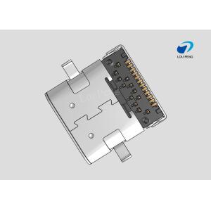 Universal Serial Bus (USB) Shielded I/O Receptacle,type-c, Right-Angle, Mid