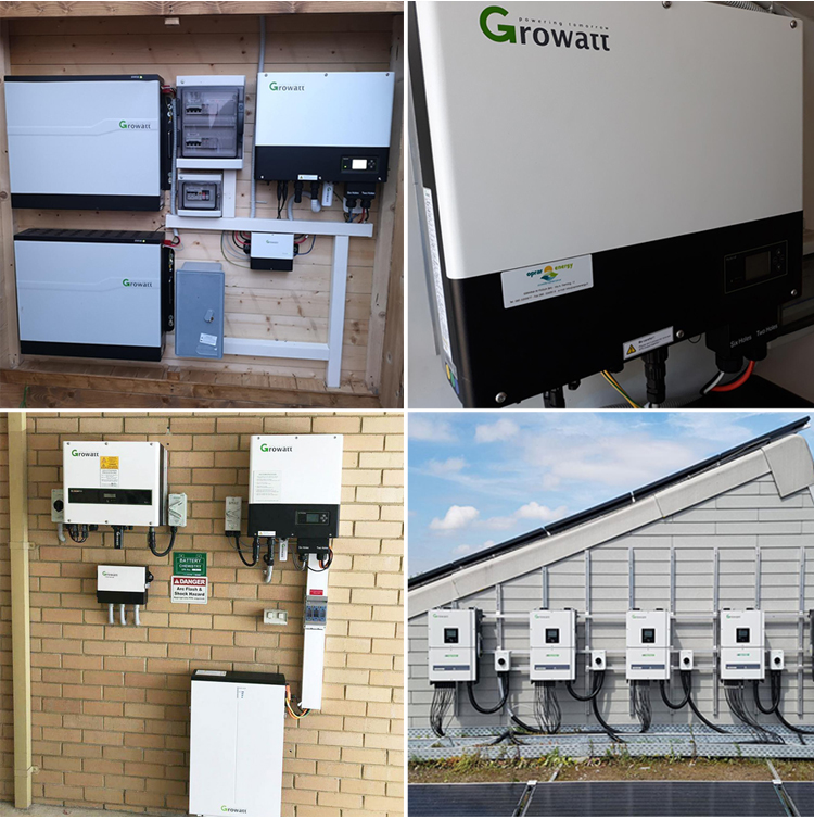 Growatt 3kw 5w 6kw 8kw 10kw Solar Inverter 48v 99.9% Efficiency for Home and Government