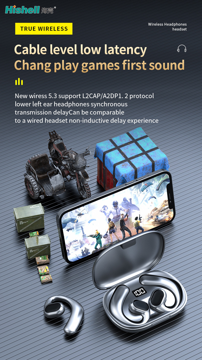 GT01 Wireless Bluetooth Earbuds Over Ear Portable Sports TWS Headset