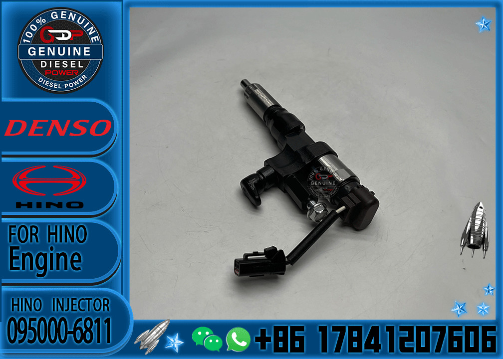 Diesel Common Rail Injector 095000-6602 095000-6753 095000-6811 For H-INO J08C J08E 500 Series 23670-E0040 23670-E0030
