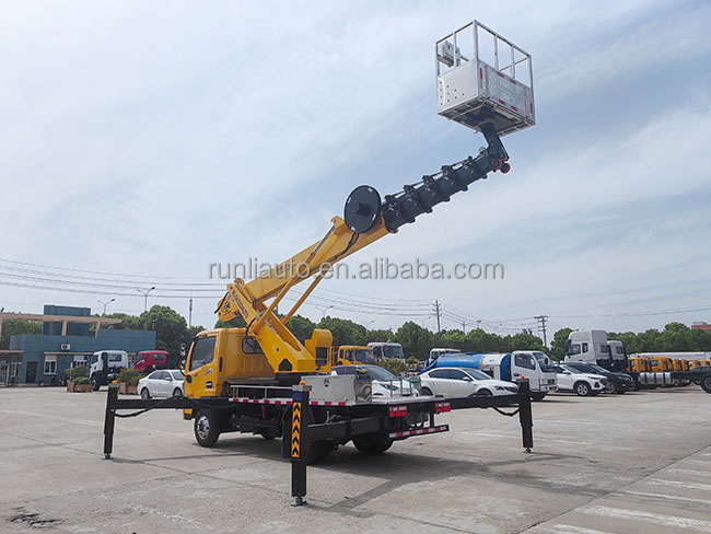 Factory Light Duty 18m High Altitude Operation Truck Boom Lift Mounted on Truck in Indonesia