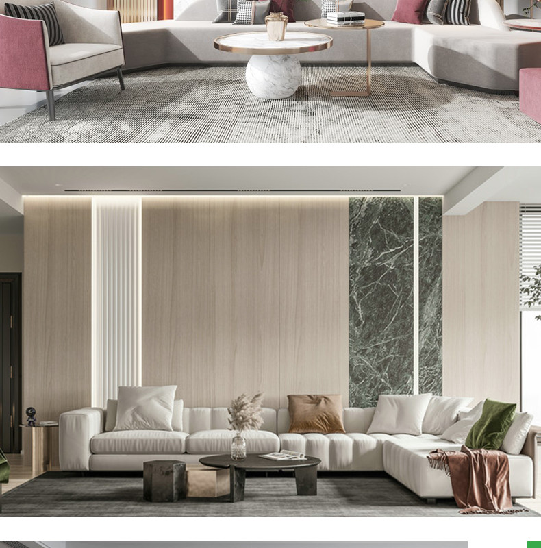 Modern Light Luxury Waterproof Wood Grain PVC bamboo charcoal Wood Veneer Wall Panels