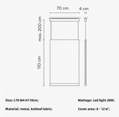Designer Curtain Pendant Lights Modern Minimalism Pendant Lamp(WH-AP-552)
