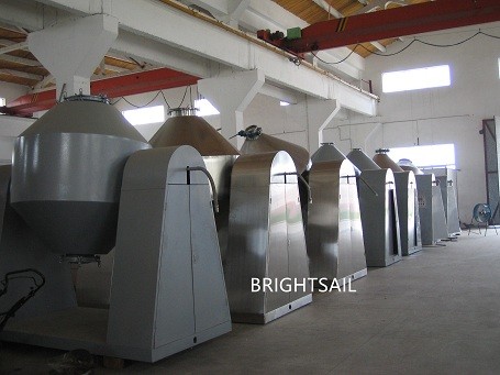 Large Volume 5000L 1.5kw Double Cone Rotary Vacuum Dryer
