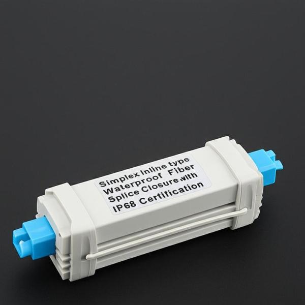 Simplex Inline Type Waterproof Fiber Optic Splice Closure with IP68 Certificatio