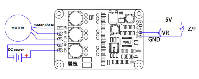 18-50V 500W bldc motor Driver Board JYQD-V8.5E-H