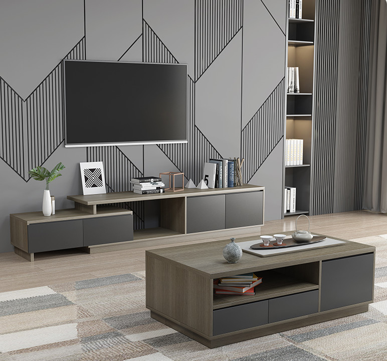 1800 X 400 X 450mm Living Room TV Shelves Solid Wood Tv Cabinet For Villa