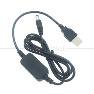 High Power USB to DC 5.5x2.1mm Jack 12V 9V Output Booster Converter Adapter