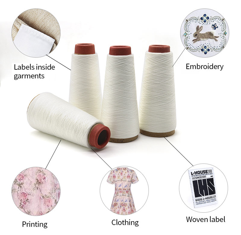 OEM ODM Water Soluble PVA Yarn Sewing Thread 40/2 for 20-60 Degree Water Low Shrinkage