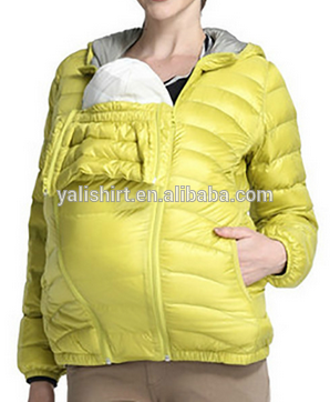 Custom Mama babywearing high quality baby carrier coat /jacket with pocket hoody