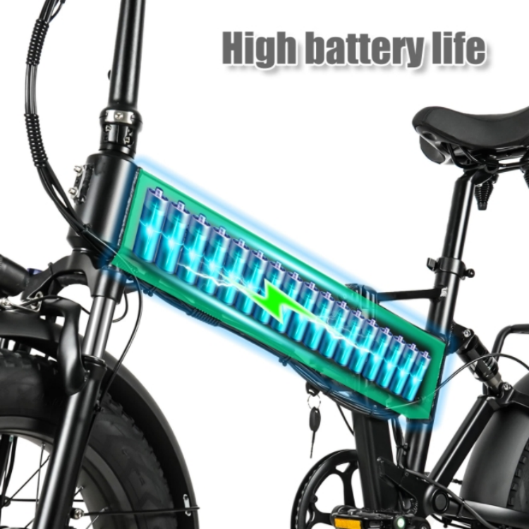 Disc Brake 1000W Electric Folding Bike 48V 17Ah 7 Speed City Fat Tire E Bike