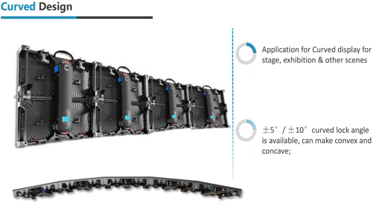 Virtual Events Led Display P1.9 2.6 3.9 Angle Lock Led Screen For Stage Background Events