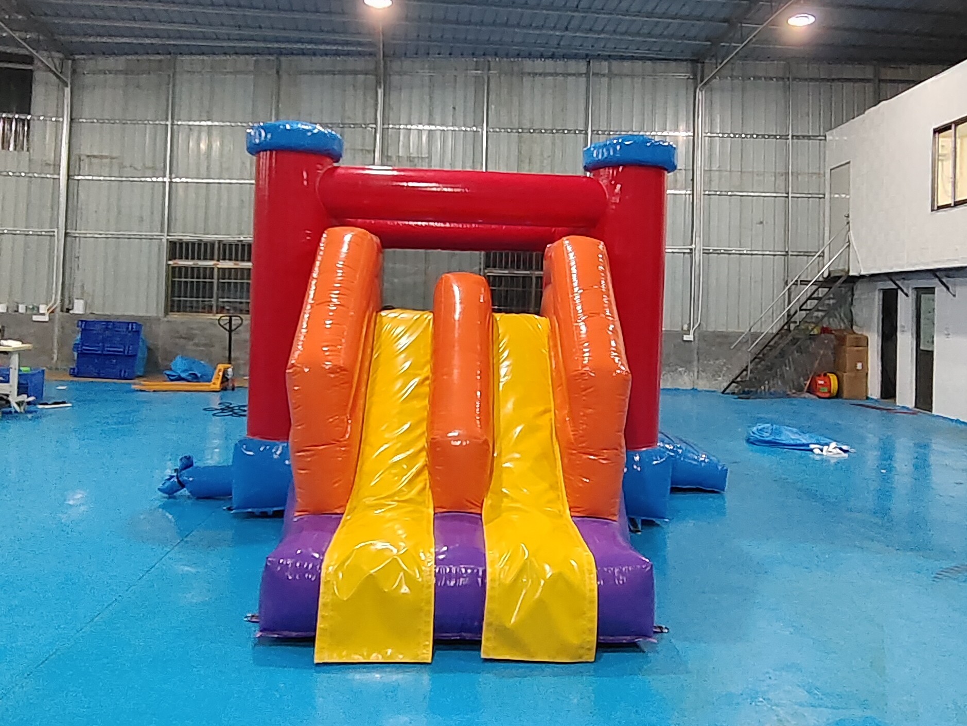 Commercial High Quality Inflatable Jumping Castle With Dry Slide Inflatable Bounce House With Slide Combo For Kids