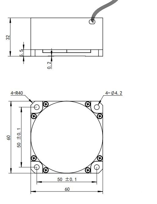 Lightweight Design Fiber Optic Gyroscope with Supply Voltage +5(V) and Weight ≤180(g)