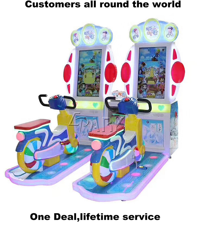 Fun Riding Arcade Kids Coin Operated Game Machine With High - definition LCD Screen