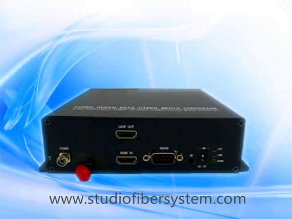 HDMI fiber converters tandem application in Subway , railway stations , public