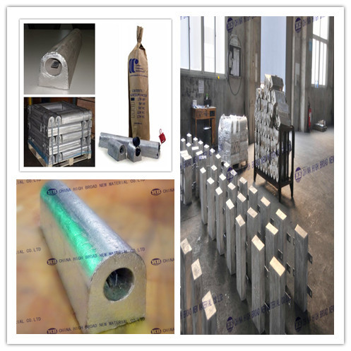 Magnesium hull anode Magnesium Tank anti corrosion high potential