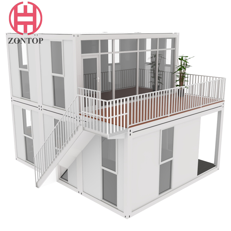 Zontop Luxury 3 Bedrooms Prefab Modular Home Folding Living Modern Container House