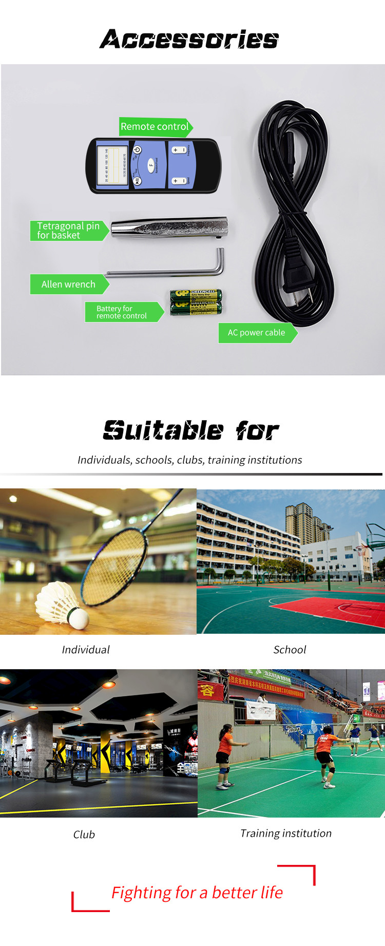 AC 100V Badminton Shuttlecock Shooting Machine With 180Balls