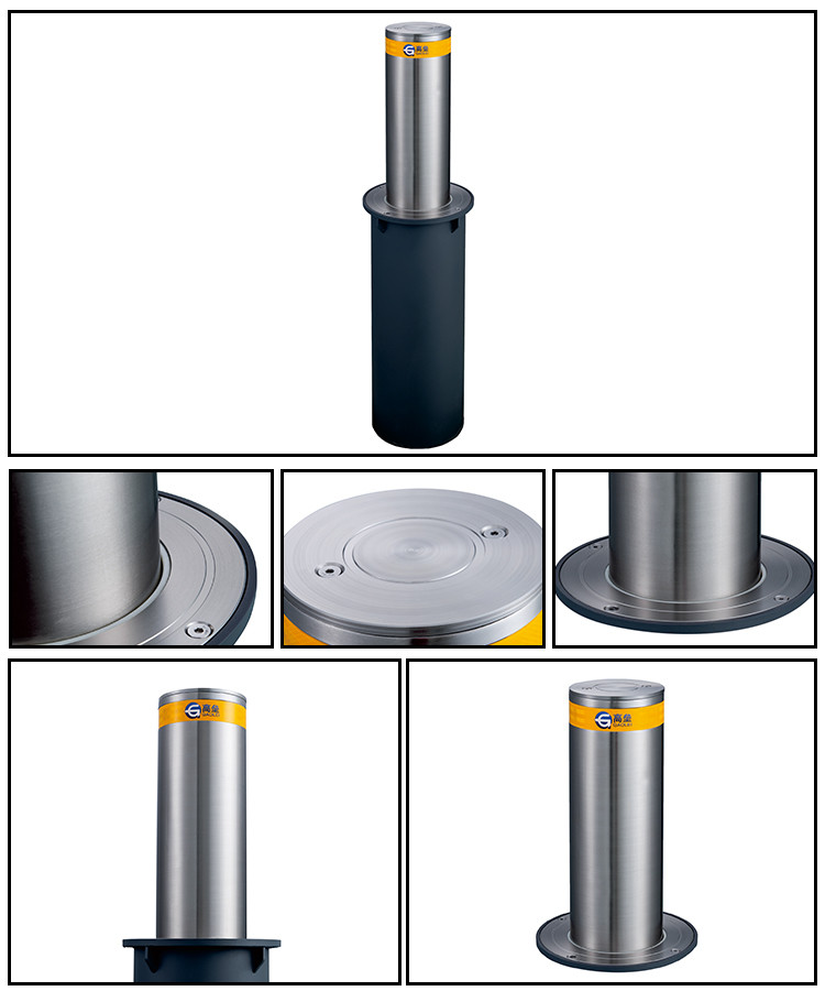 IP68 Automatic Rising Bollards Mechanism Hydraulic Bollard Post