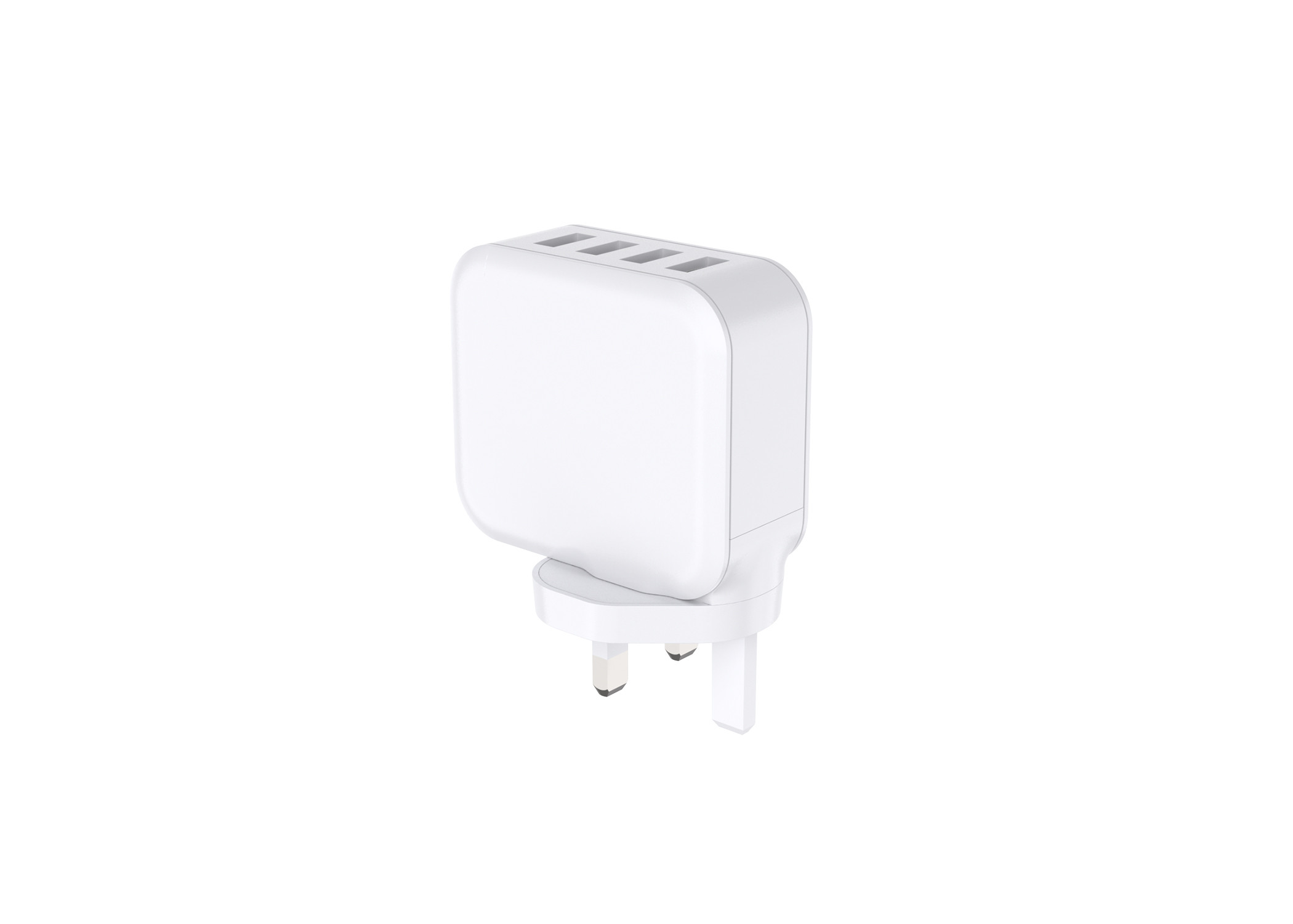 UK Plug Switching Power Adapters , 5V 5.1A Four Port USB Charger