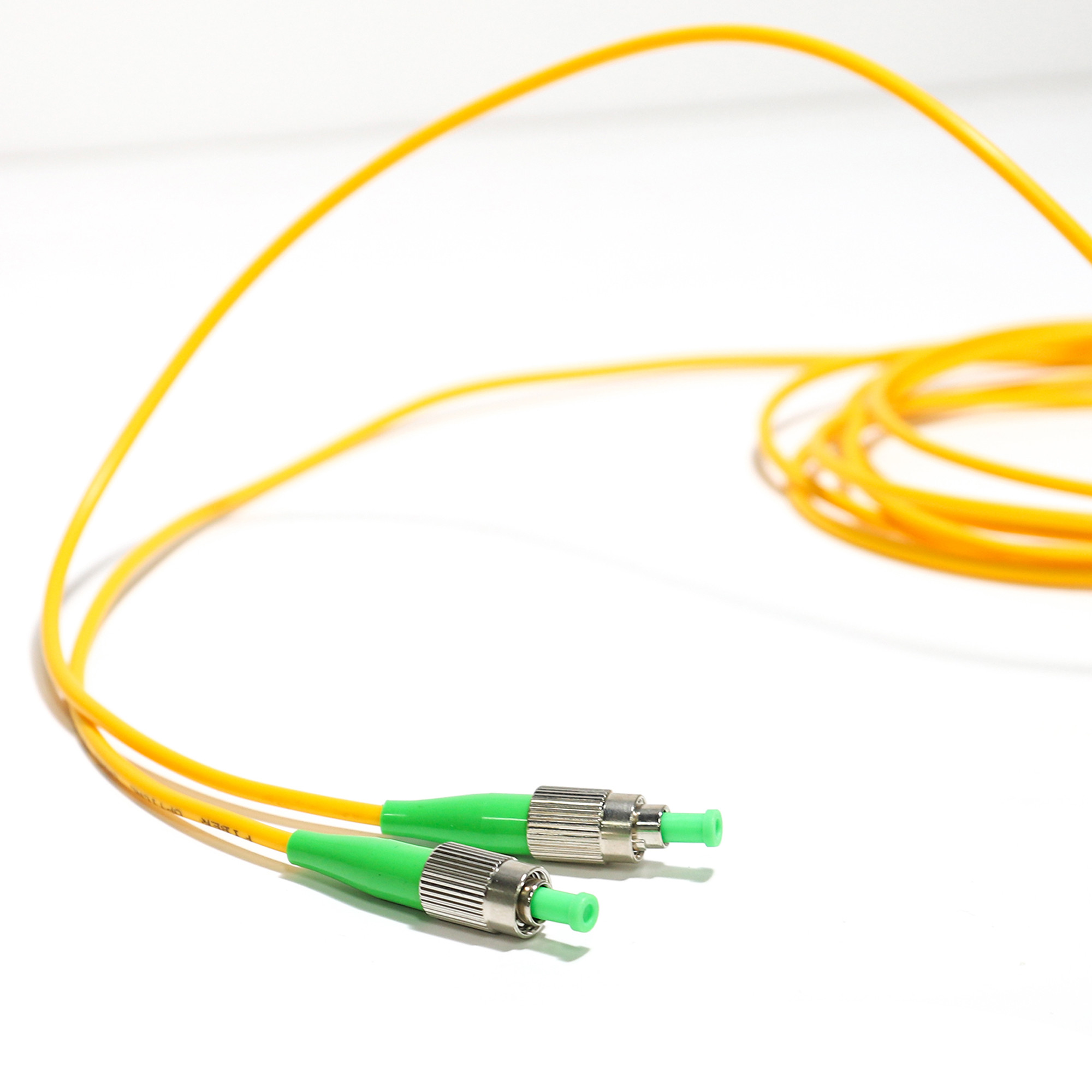 Fiber Optic Patch Cord 3.0MM Single Mode Yellow Port For LAN WLAN Network 2M 3M