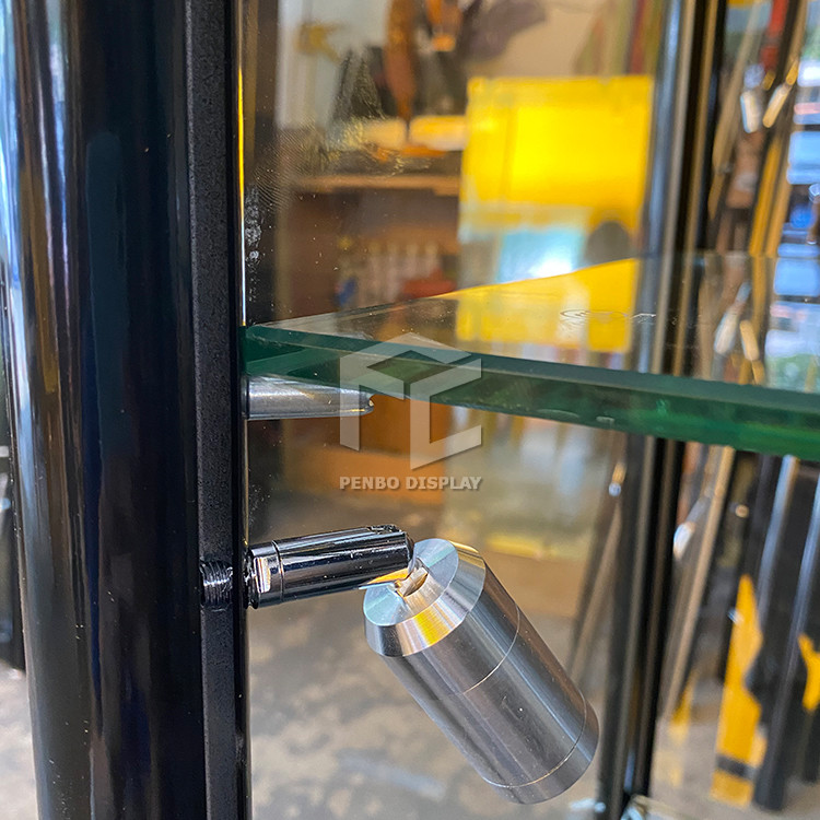 Monomer Design Wall Mounted Glass Display Showcase 8mm Tempered Glass