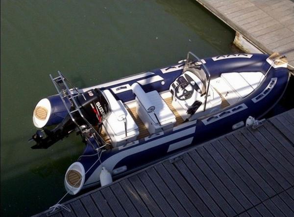 Orca Hypalon Tender Small Rib Boat Dark Blue Chemical Resistance With 316 SS