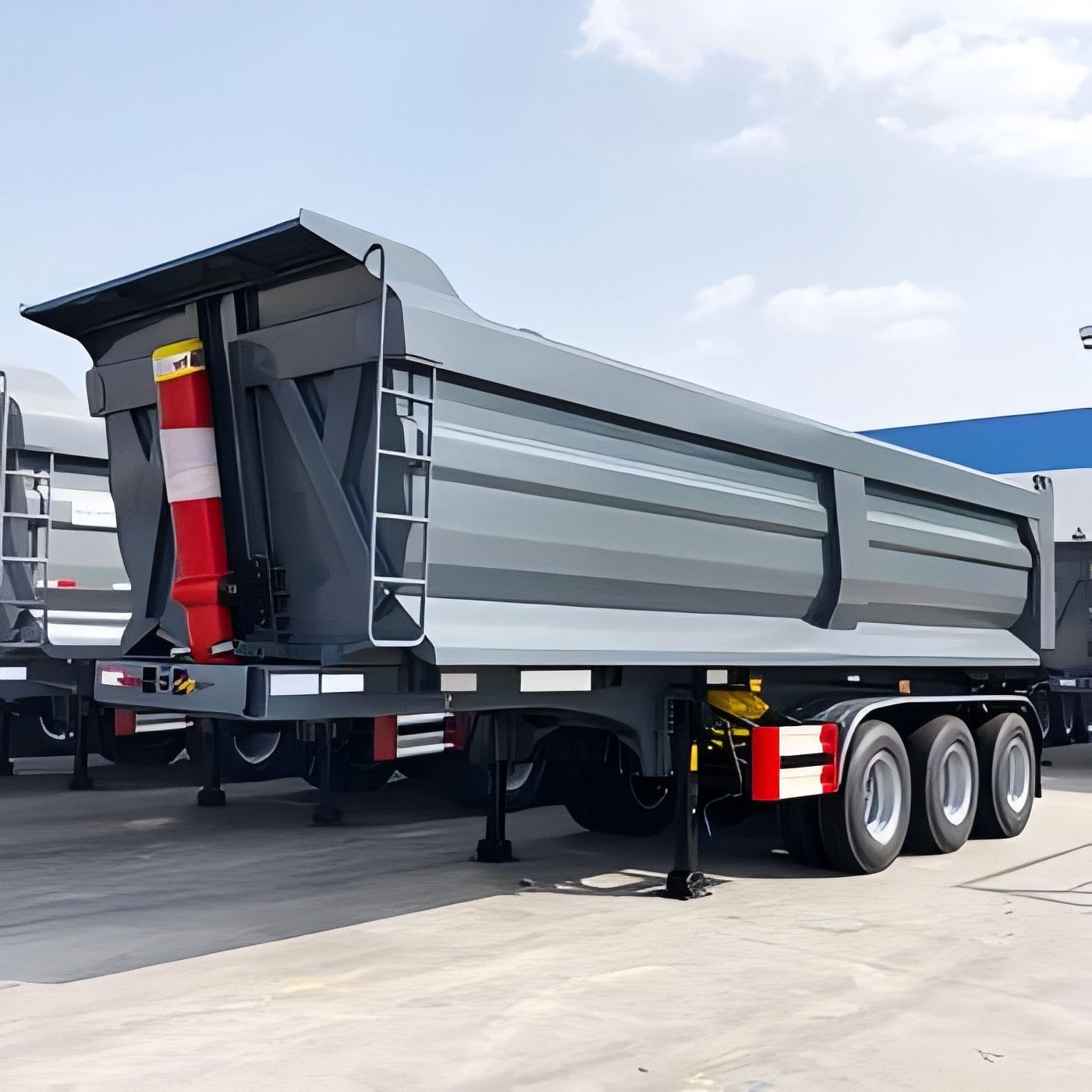 3 4 5 Axles used Sand Break Stone Rocky Scrap Yard Tipper Dump Semi Trailer For Mine Coal Transport Dump Trailer