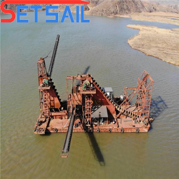 Chain Bucket Gold Dredger Width 4.5m-10m for Electric Sets in Gold and Diamond