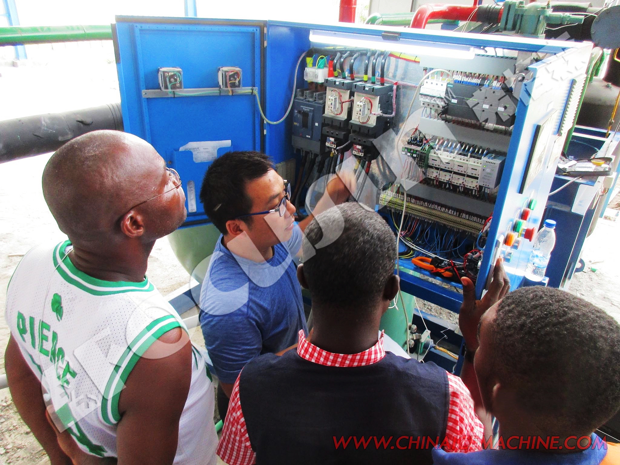 Brine System Big Cube Ice Block Ice Machine Africa 2T at with Automatic Control System