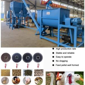 Horizontal Sheep Feed Pellet Machine 1.5 Tons/H Cow Pellet Machine For Cattle