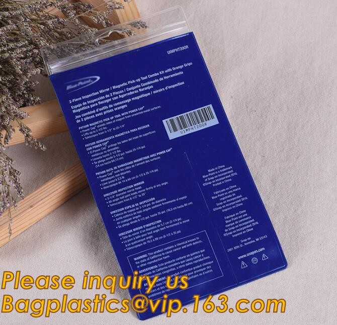 Plastic Bag OEM Custom PVC Loop Handle Image Printed Plastic Shopping Bag,Promotional Clear Waterproof Plastic Cosmetic