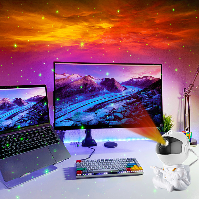 Practical Nebula Starlight Space Projector Durable Multicolor