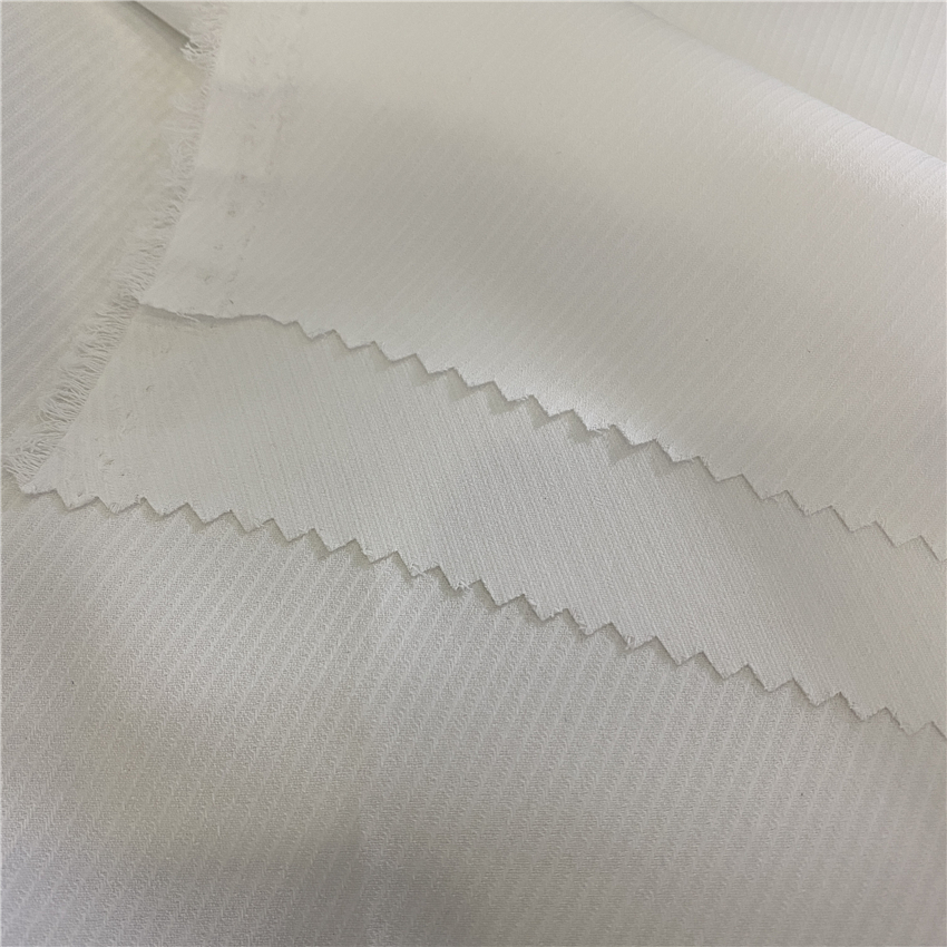 Poly 80D SPH Cavalry Twill Woven Imitated Silk Crystal Chiffon Fabric Width 57/58