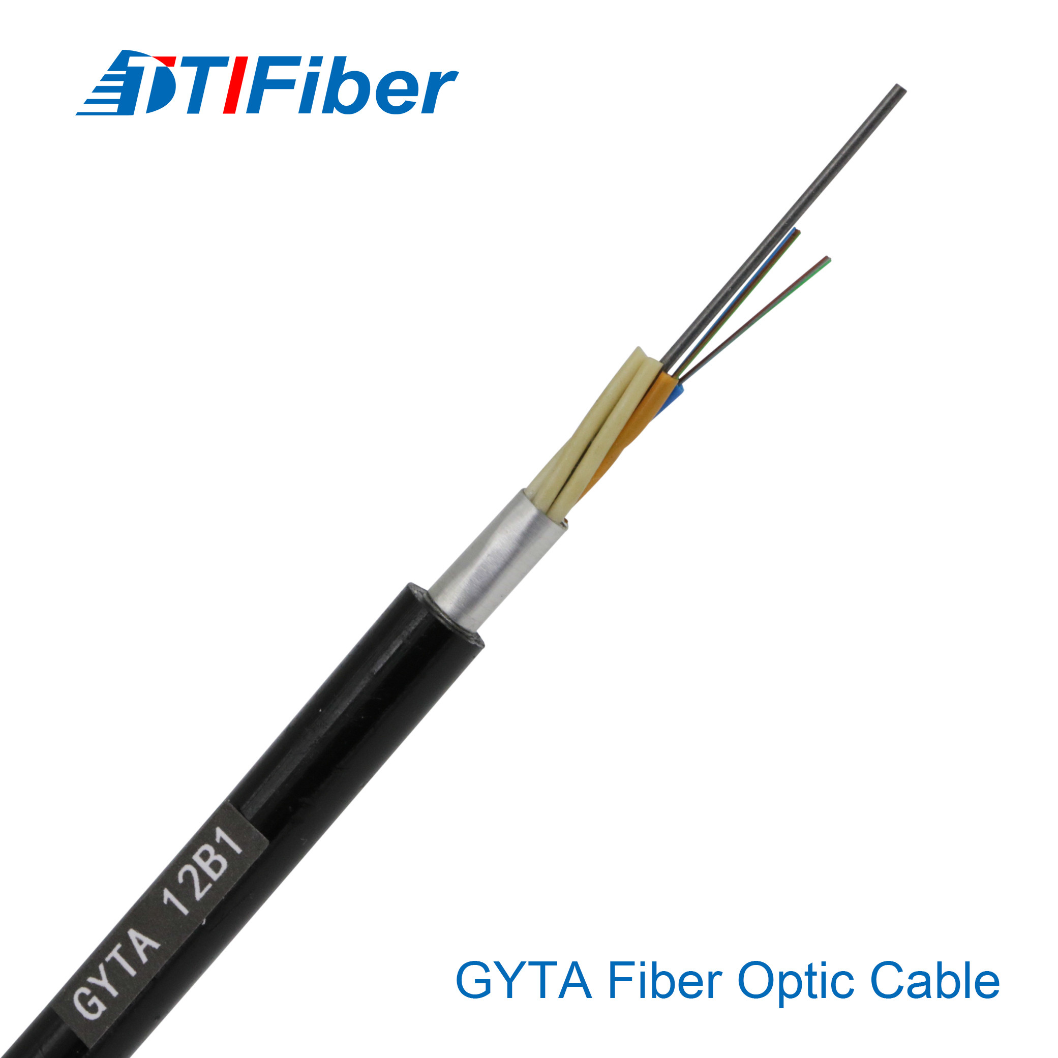 GYTA Outdoor Loose Tube Fiber Optic Cable Aluminum Tape and anti-erosed.