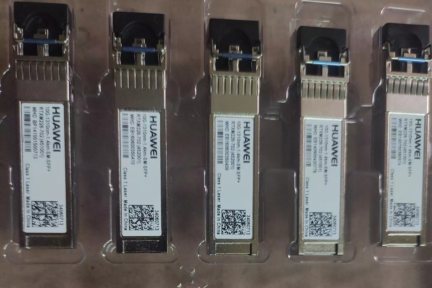 Part No.34060713 Huawei Original Optical Transceiver , SFP+,1310NM, LC, SM, 1.4KM