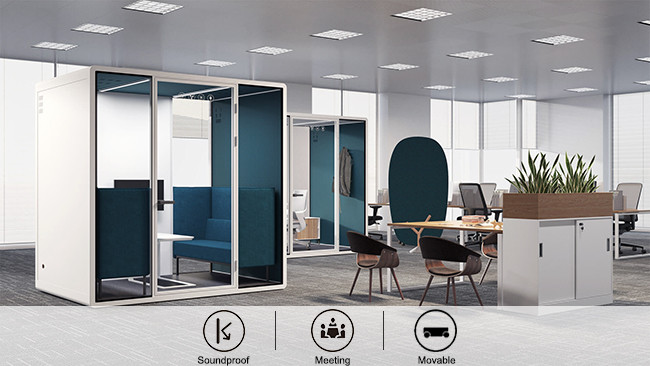 Quiet Space Soundproof Office Booth Silent Meeting Room Quiet Working Booths