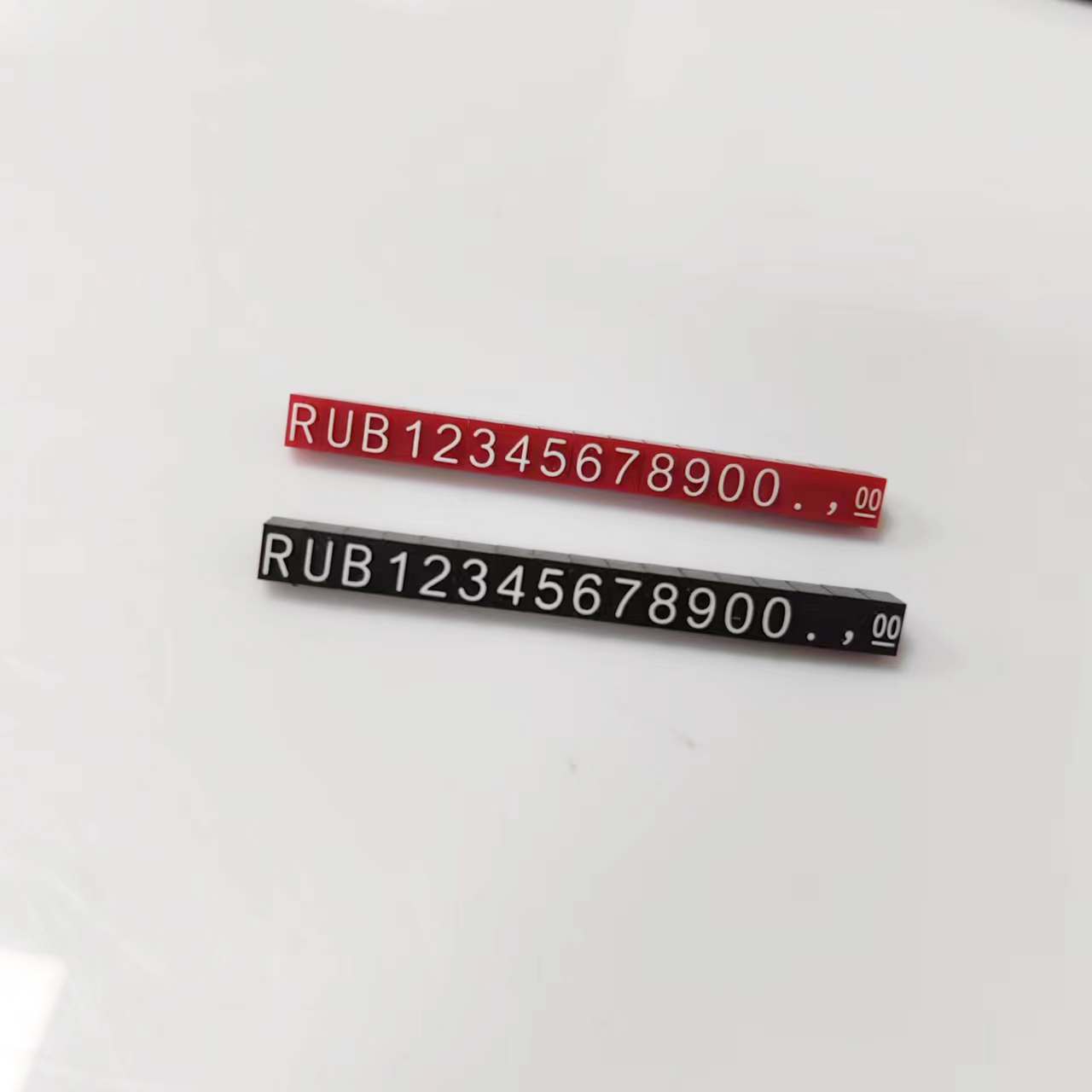 Customizable Free Standing Plastic Arabic Number Display Stand for Counter Store Sign