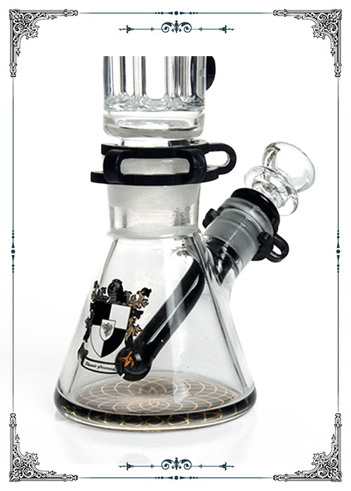 Freezable Coil Beaker Smoking Glass Tube Reinforced 8 Arm Pillar Perc