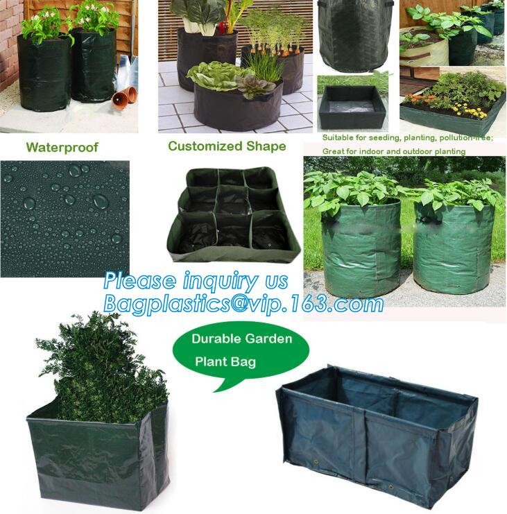 4 Pockets Permeable Non-woven fabric 26x65cmx1mm Vertical Wall Planting Bag for flower vegetable lettuce ferns, bagease