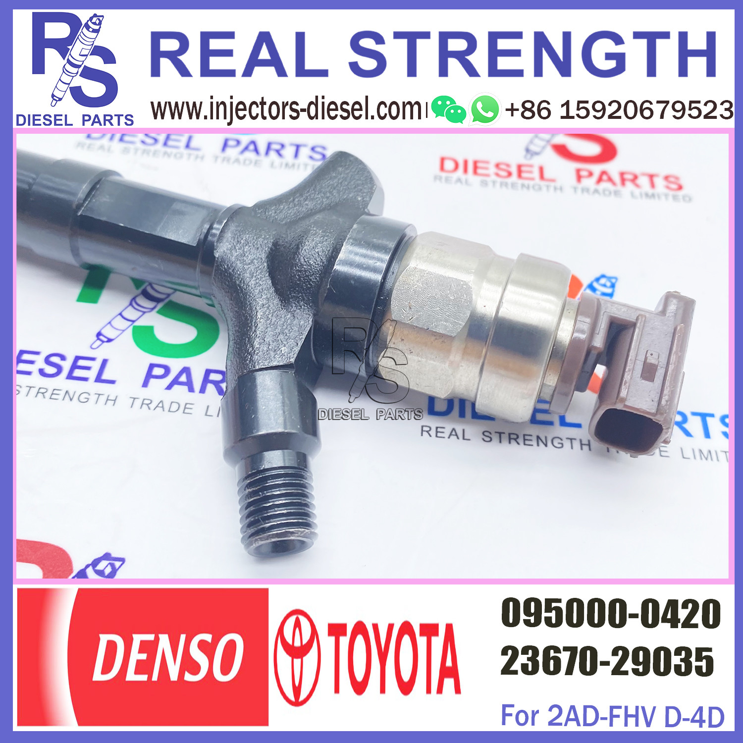 Common Rail Injector 095000-0570 095000-0571 095000-0420 For TOYOTA Avensis 23670-27030 23670-29035